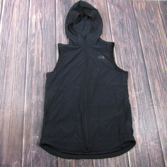 The North Face Jackets & Blazers - The North Face Vest Womens Small Black Hooded Quilted Full Zip Lined Outdoor